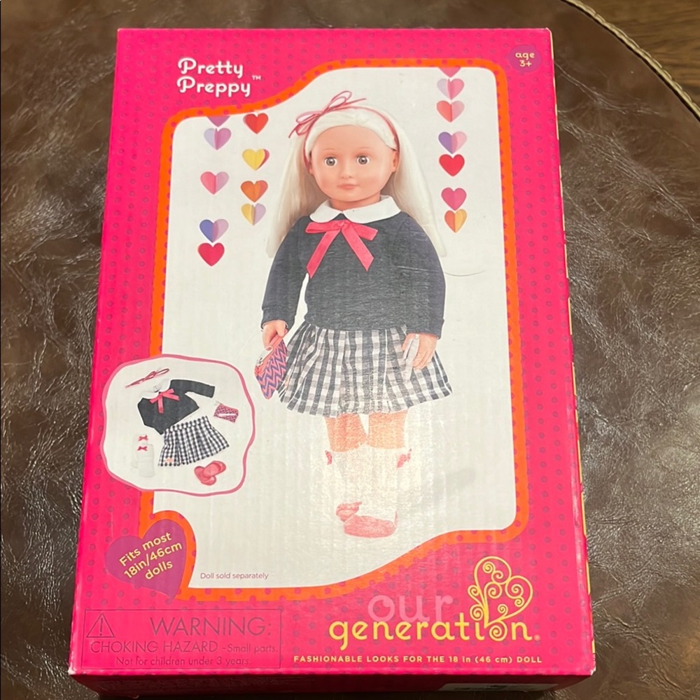 Our Generation Pretty Preppy Doll outfit NIB